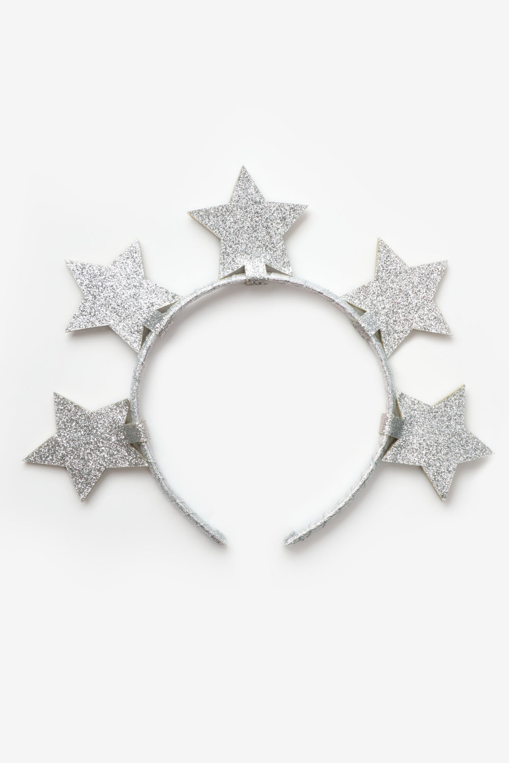 Chloe Girls’ Lilac Star Print Tiered Dress & Silver Star Crown Set