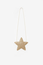 Chloe Girls’ Red Star Print Tiered Dress, Gold Star Crown & Bag Set