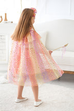 Girls’ Yellow Star Cape, Magic Staff & Crown Costume Set