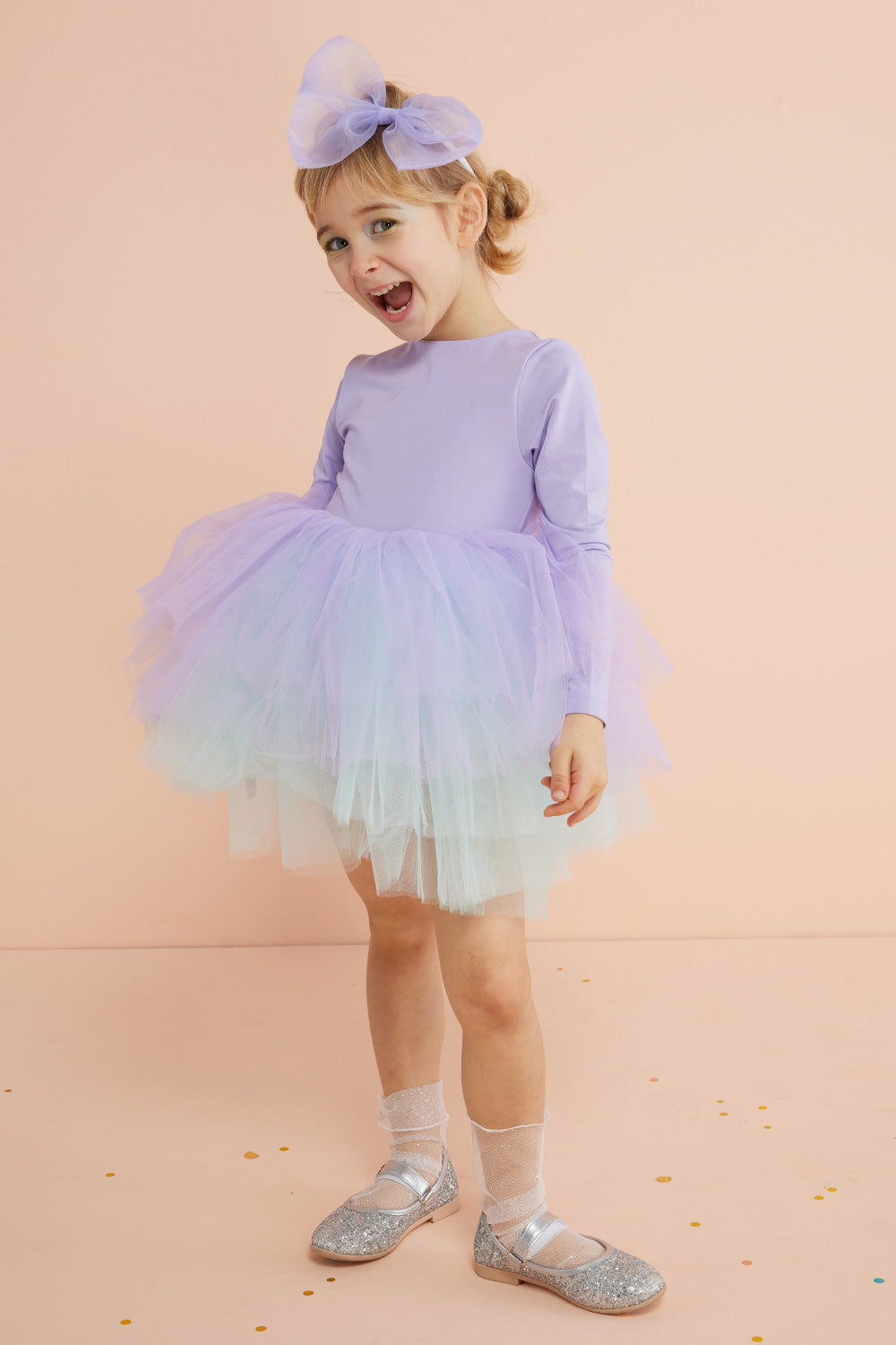 Miranda Girls’ Lilac Tutu Ballerina Dress