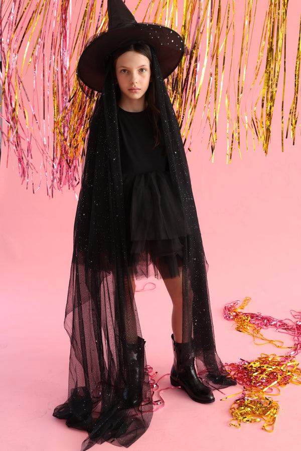 Miranda Girls’ Black Tutu Ballerina Dress