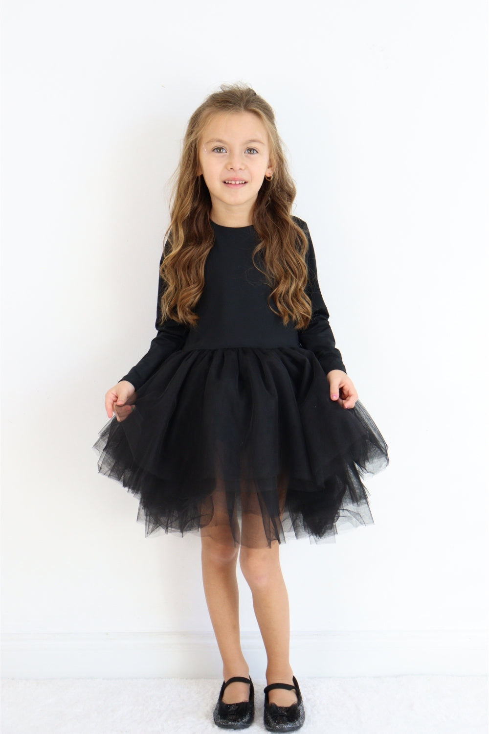 Miranda Girls’ Black Tutu Ballerina Dress