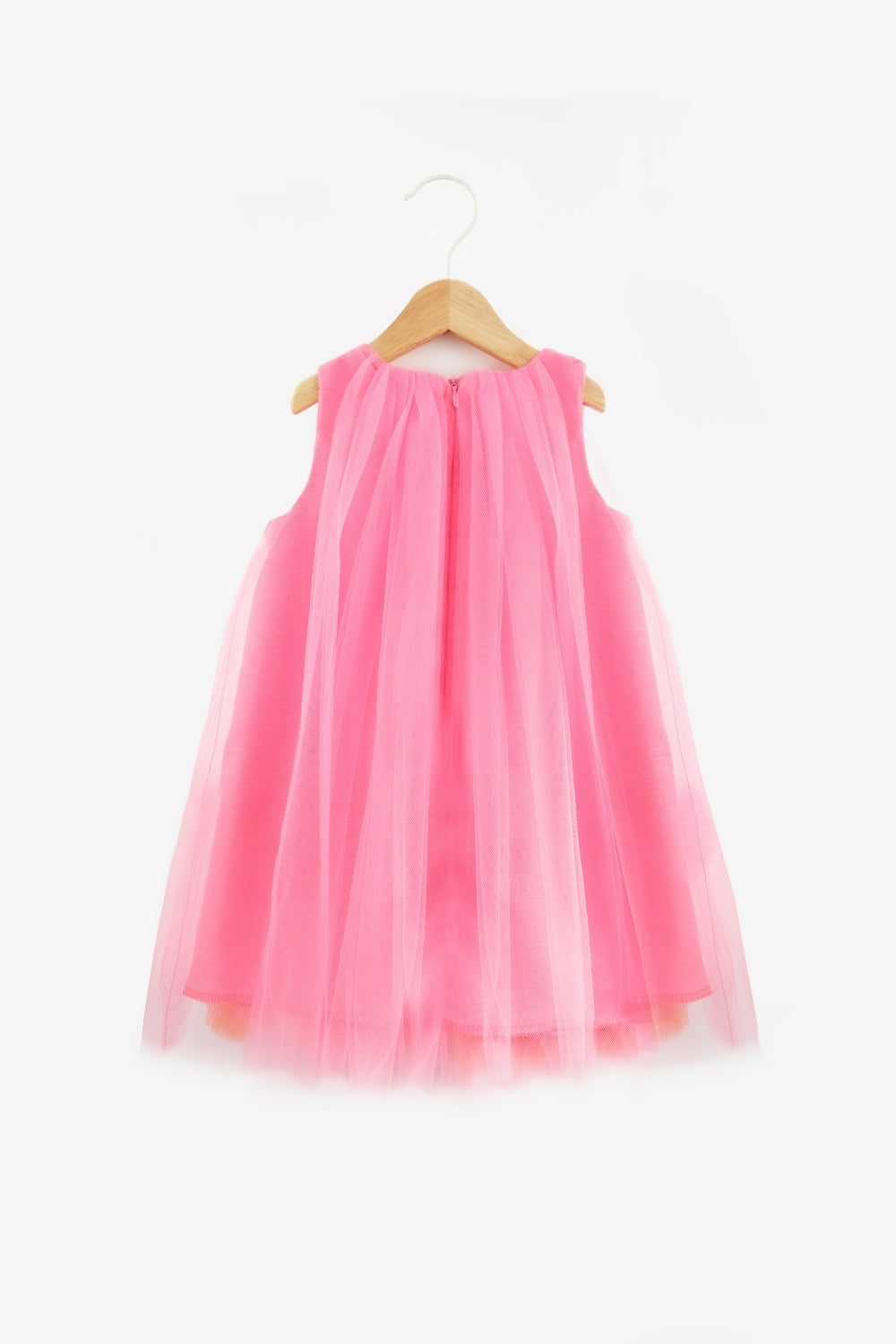 Alexa Girls’ Fuchsia Pom-Pom Tulle Dress & Crown Set