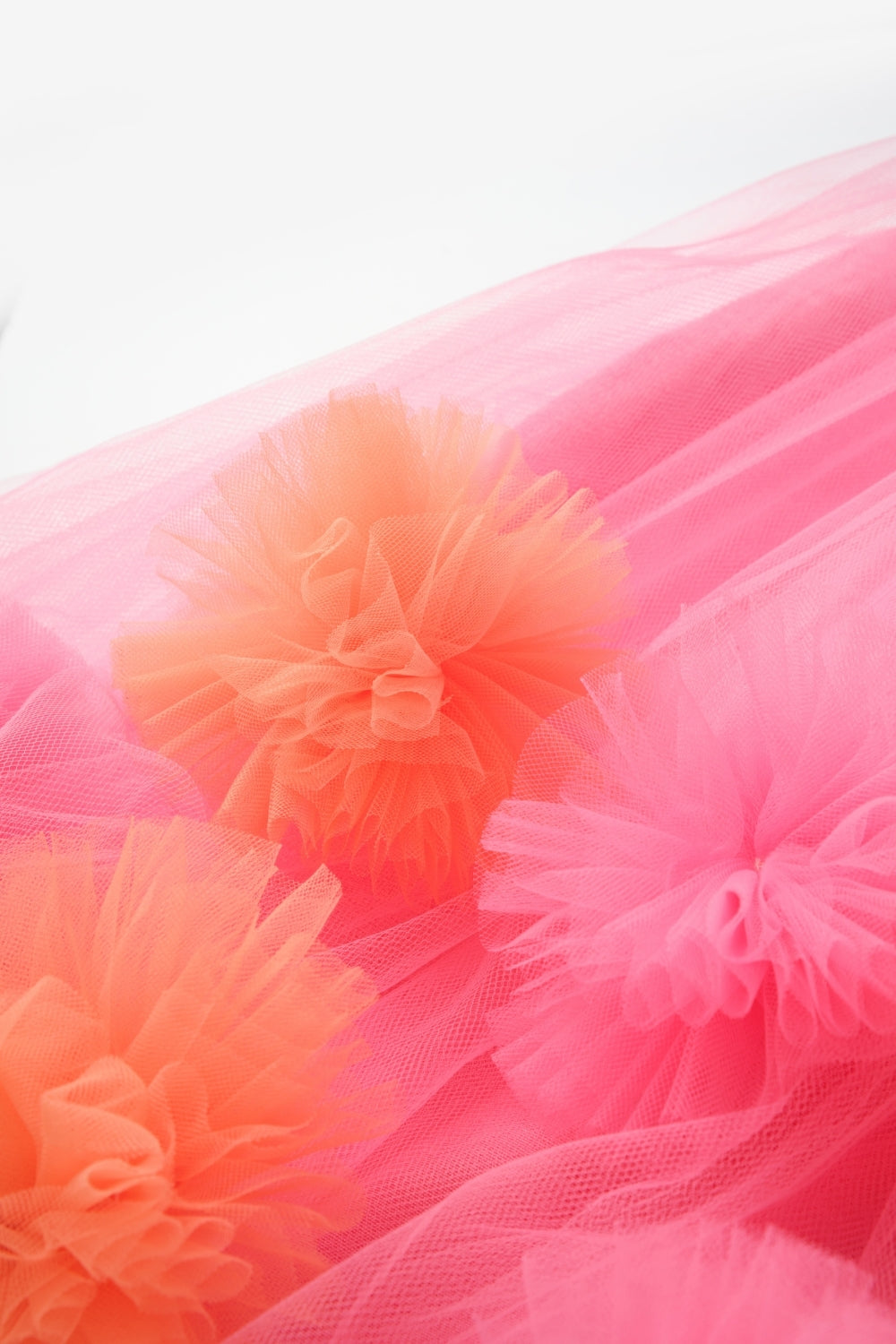 Alexa Girls’ Fuchsia Pom-Pom Tulle Dress & Crown Set