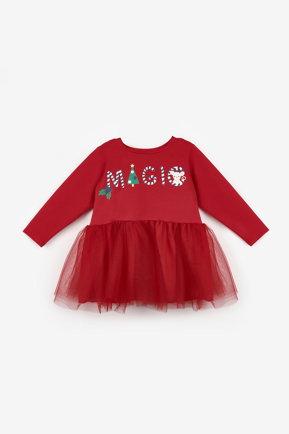 Clarie Girls’ Red “Magic” Christmas Dress