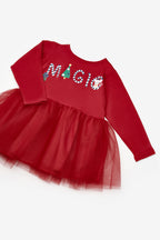 Clarie Girls’ Red “Magic” Christmas Dress