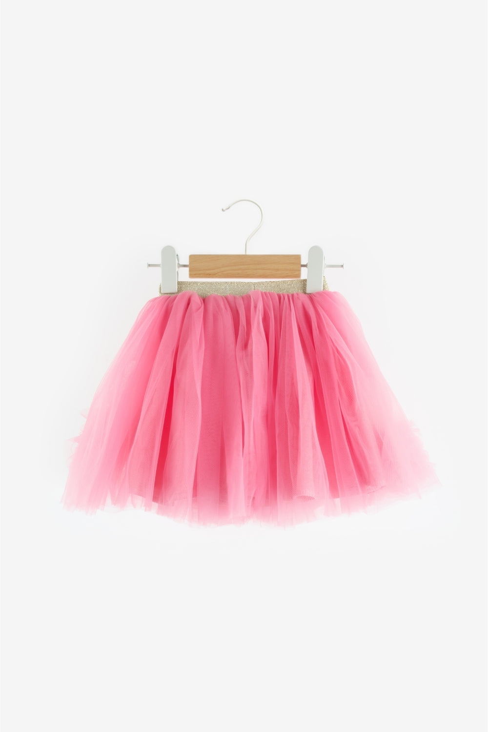 Hilda Fuchsia Pompom Detailed Girl's Skirt