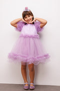 Madison Girls’ Lilac Ruffle Tulle Dress