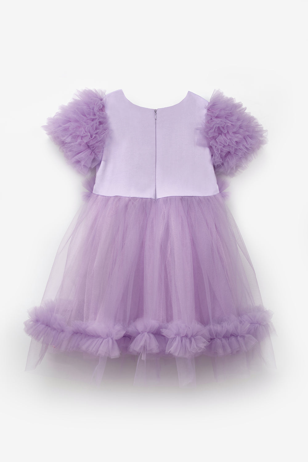 Madison Girls’ Lilac Ruffle Tulle Dress