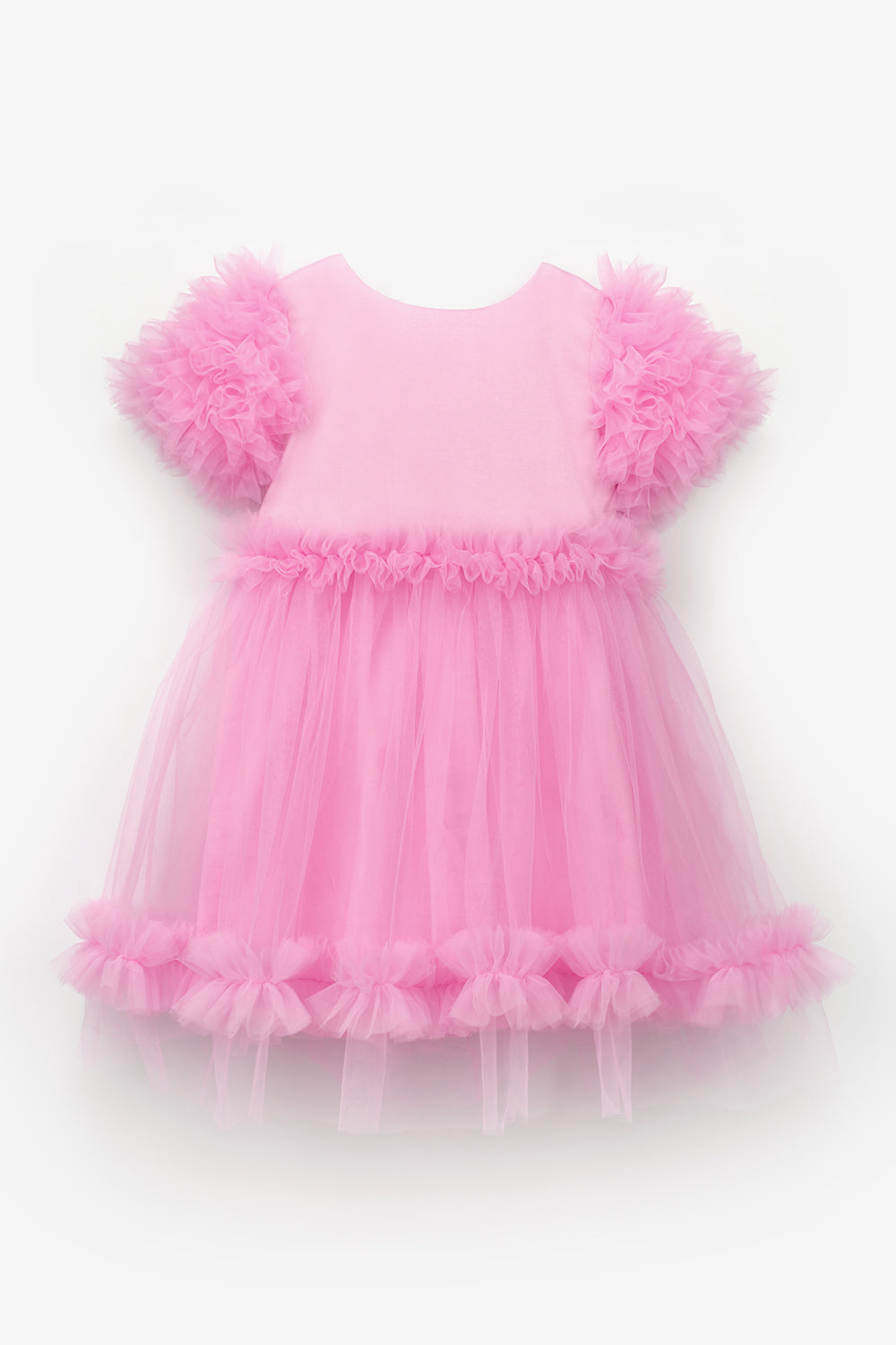 Madison Girls’ Pink Ruffle Tulle Dress