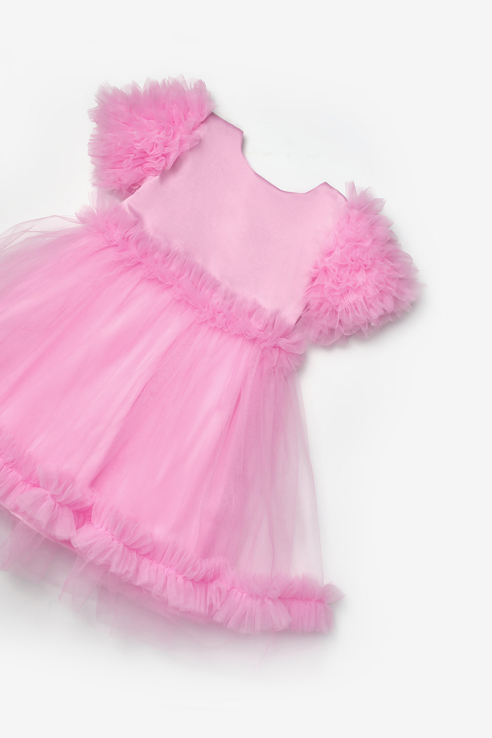 Madison Girls’ Pink Ruffle Tulle Dress